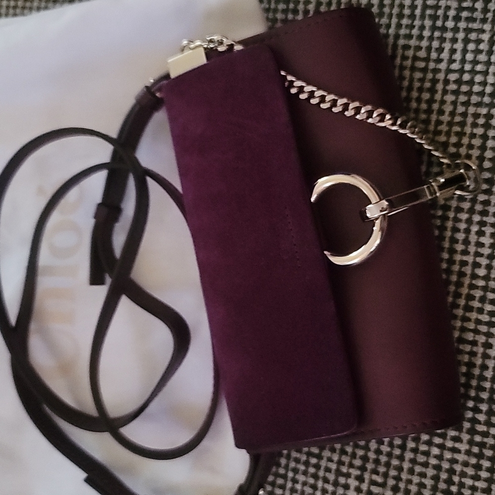 Chloe micro Faye wallet on strap